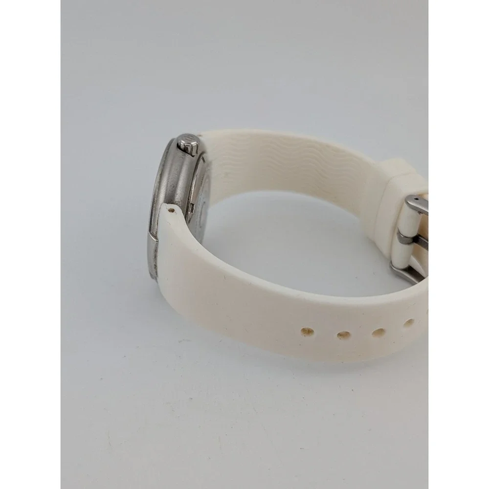 Philip Stein Active‎ Watch Women 38mm Case White Silicone Band- New Battery